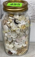 Quart jar buttons