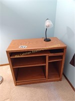 Entertainment Center With Lamp