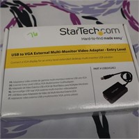 StarTech USB-VGA Multi Monito Video Adapter-New