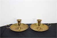 Pair 5" Brass Candlesticks