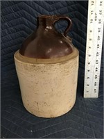 Antique Stoneware Crock Jug with Handle