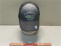 NEW JEEP CAP WITH TEARS ON BEAK.COULD BE DESIGN