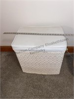 Padded top clothes hamper