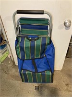 Rolling Carry Cart w Fold Down Seat