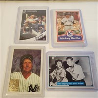 4 Mickey Mantle Cards