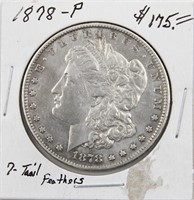 1878-P 7 Tail Feathers Morgan Dollar Coin