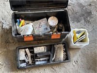 plastic tool box with Vet stuff