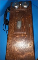 Oak Wall Phone