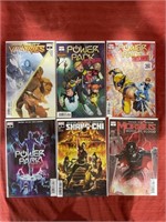 6 bagged and backed comics