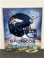 Denver Broncos NFL Hologram Multiple Signatures