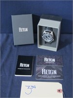 Reign Francis Men's Automatic Leather Watch