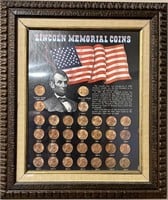Lincoln Memorial Framed Coins