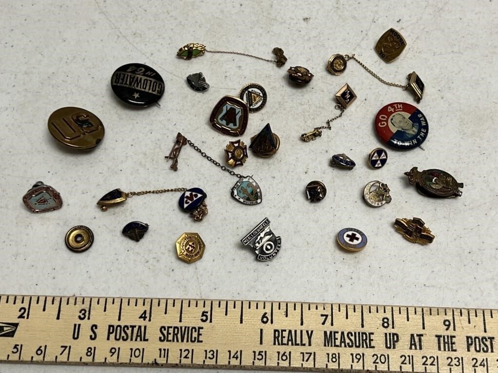 Assorted Pins & Tie Tacks