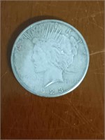 1923 SILVER PEACE DOLLAR MAGNET TESTED