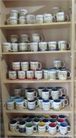 Large collection of Starbucks cofee mugs includes