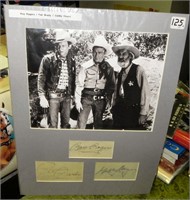 Roy Rogers/Pat Brady/Gabby Hayes Signatures