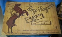 1950's Roy Rogers Crayon Set, Used