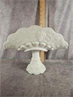 WESTMORELAND MILK GLASS FRUIT BOWL  9" TALL