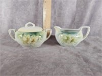 RS PRUSSIA CREAMER AND SUGAR BOWL