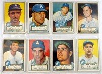 (8) 1952 TOPPS BASEBALL CARDS