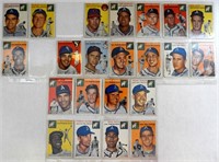 (22) 1954 TOPPS BASEBALL CARDS