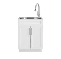 All-in-One Stainless Steel 24 in Laundry Sink