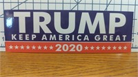 Trump keep America great 2020 bumper sticker