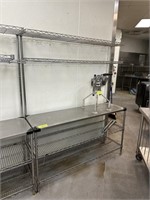 METAL SHELF METRO RACK + DOUBLE OVER SHELF