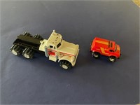 1980’s Stomper Peterbilt Semi Truck & 4x4 Van Toys