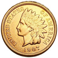 1907 Indian Head Penny CLOSELY UNCIRCULATED