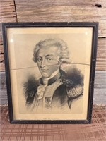 Antique General Lafayette Picture