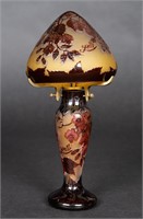 Emile Galle (France 1846-1904) Cameo Glass Lamp