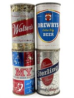 (4) Vintage Beer Cans : Walter’s, Drewry’s, My,