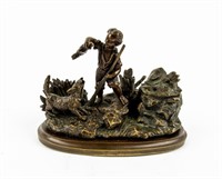 Bronze Boy Hunting Multi-Purpose Holder