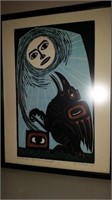 Lithograph Dale E. Armond 1970 Raven