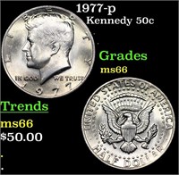 1977-p Kennedy Half Dollar 50c Grades GEM+ Unc