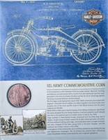 Harley Davidson Collector Medallion Display