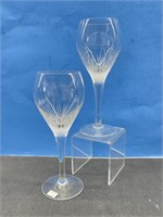 2 " Savannah " Crystal Wine Glasses by Belfor