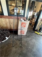 WROUGHT-IRON A-FRAME DISPLAY STAND