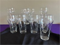 12 Diet Coca-Cola Glasses