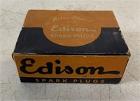 full box of Edison 4 spark plugs