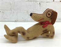 10" 1940s personality pet felt hound dog