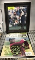 AUTOGRAPHED TIGER WOODS PHOTO,