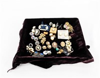 1 Flat of Costume Jewelry, Pendants, Earrings,