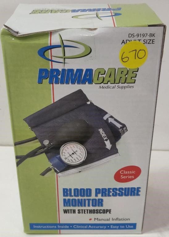 Prime Care Blood Pressure Monitor