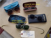 4 pr old vintage sunglasses WILLSON KK John Lennon