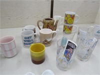Disney Glasses, Assorted Cofffee Mugs