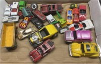 COLLECTION OF MISC TOY TRUCKS AND CARS
