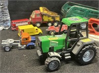 COLLECTION OF MISC TOY TRUCKS AND CARS