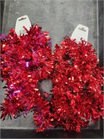 Valentines tinsel garland